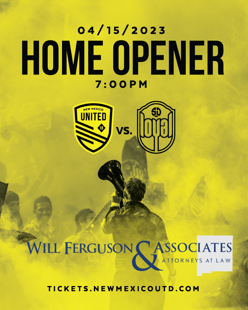 Will Ferguson & Associates is Now a Proud Yellow Card Corporate Sponsor for New Mexico United